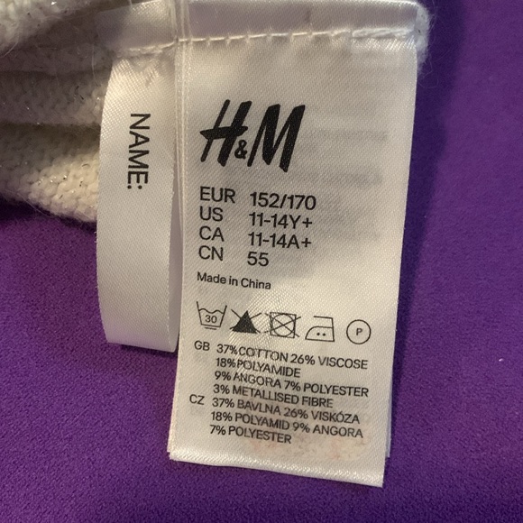 H&M Sparkly off white hat - Picture 3 of 3